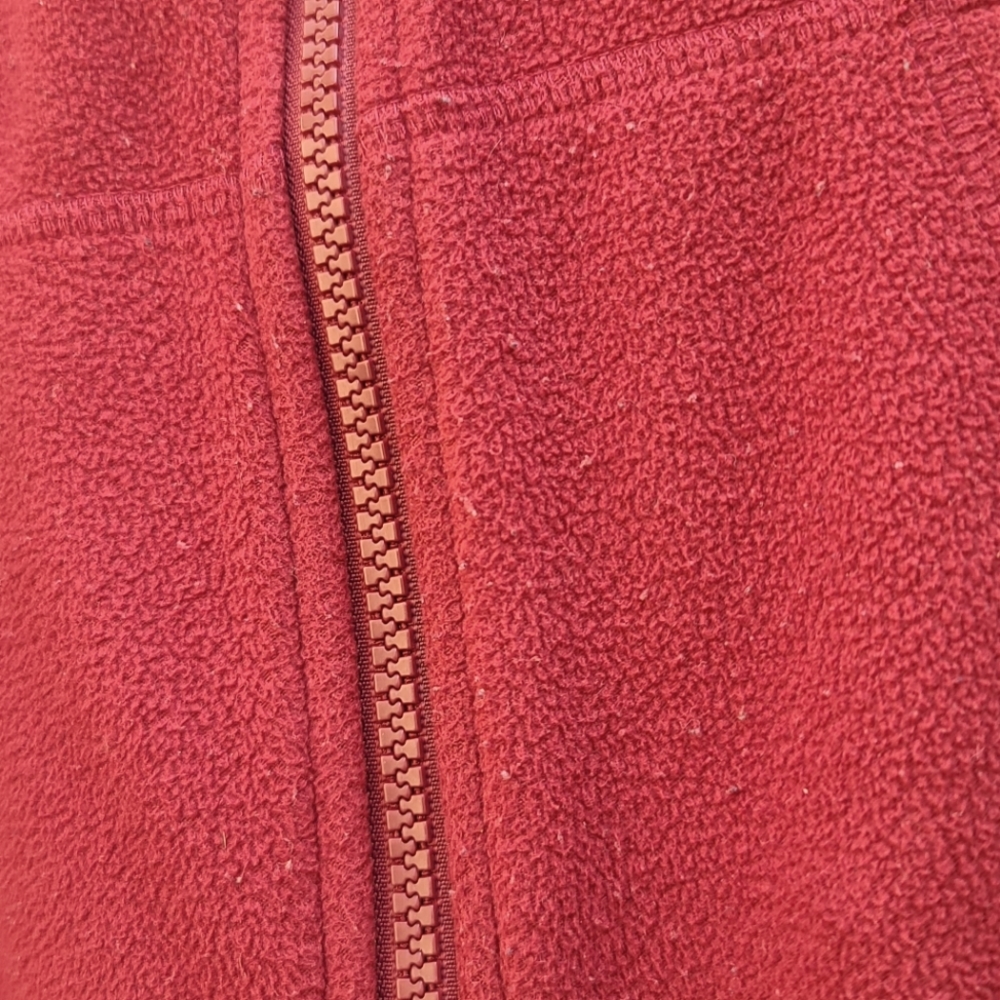 THE NORTH FACE Red Blue Hoodie Full Zipper Jacket Fleece Boys S 7 PLAY CONDITION - Picture 12 of 16